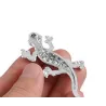 Or 3D - cristal gecko - autocollant en métal